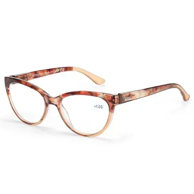 Llygad Cat Sbectol Darllen Ffrâm Llawn